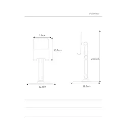 Phone / tablet holder - metal stand - rotatable - adjustableHolders