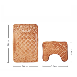 Bathroom / toilet mat - non-slip - 2 piecesBathroom & Toilet