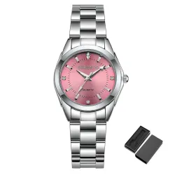 CHRONOS - luxury silver Quartz watch - stainless steelWatches