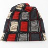 2 in 1 - winter hat / scarf - plaid design - unisexHats & Caps
