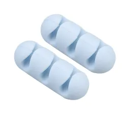 Silicone cable organizer - 3-row - 2 piecesAdhesives & Tapes