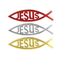 Jesus / fisk symbol - bil klistremerke