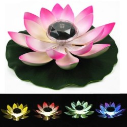 Solar powered flower - lotus shape - LED - fountain / pond floating decorationSolar lighting