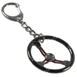 Metal keyring with steering wheelKeyrings