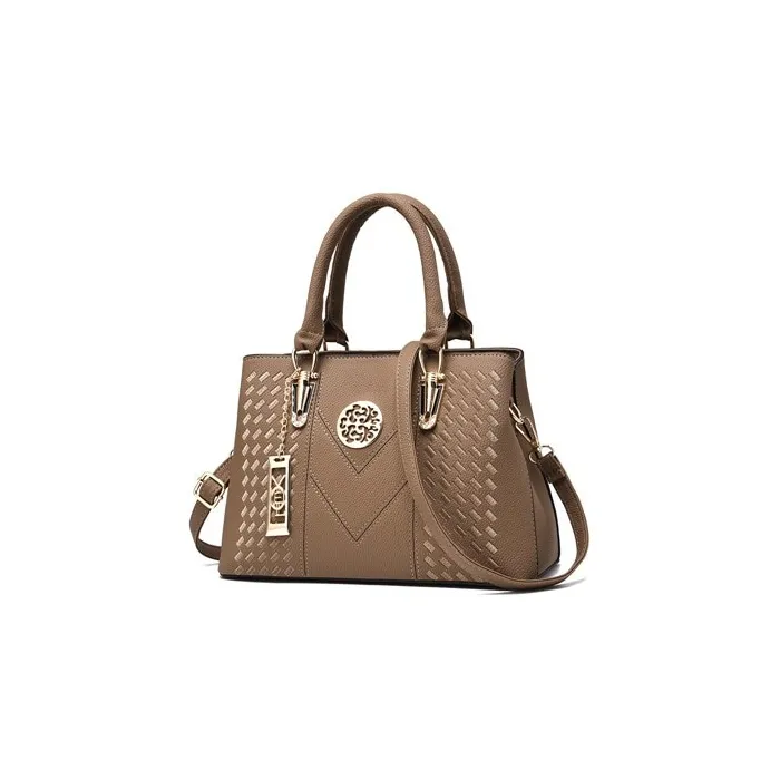 Elegant leather shoulder bag - handbagHandbags