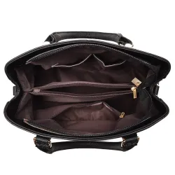 Elegant leather shoulder bag - handbagHandbags