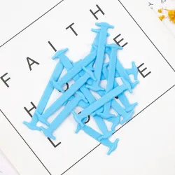 Elastic silicone shoelaces - no tie - 12 piecesShoes