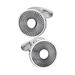 Classic round silver cufflinksCufflinks