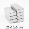N35 - neodymmagnet - sterk rektangulær blokk - 25mm * 10mm * 5mm