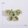 Butterfly shaped brooch with crystalsBrooches