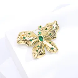 Butterfly shaped brooch with crystalsBrooches