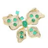 Butterfly shaped brooch with crystalsBrooches