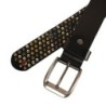 Leather belt - round rivets / crystalsBelts