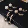 Crystal earrings with a pearlEarrings
