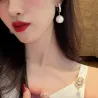 Crystal earrings with a pearlEarrings