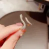 Krystall slangeformet ring