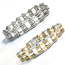 Stainless steel bracelet - motorcycle chain designBracelets
