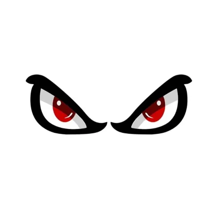Reflective car sticker - red eyesStickers