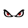 Reflective car sticker - red eyesStickers