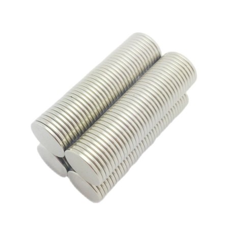 N50 - neodymmagnet - sterk rund skive - 8mm * 1,5mm - 50 stykker