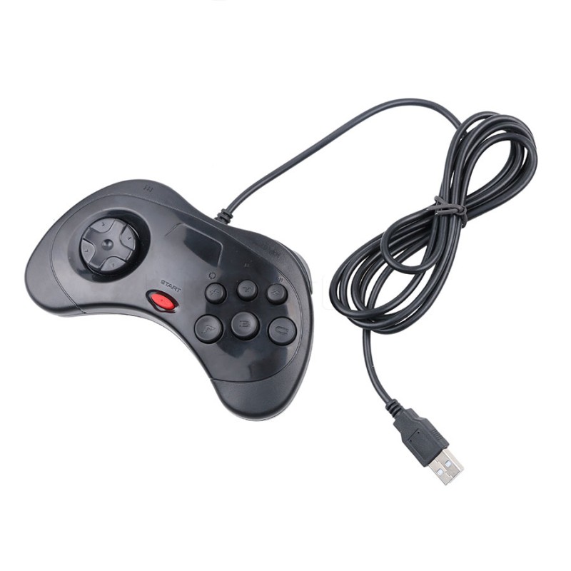 USB wired gamepad - 6 buttons controller - for Sega MD2 / GenesisOthers