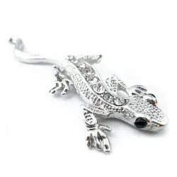 Metal lizard with crystals - car stickerStickers