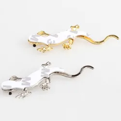 Metal lizard with crystals - car stickerStickers