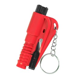 3 in 1 mini safety emergency hammer - seat belt cutter - window breakerKeyrings