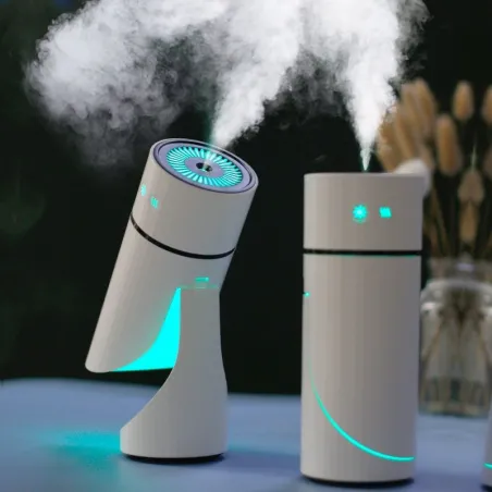 Ultralyd luftfukter - justerbar - USB - LED - 260ml