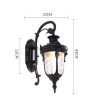 Retro outdoor wall lamp - waterproof - with glass fixture - E27Wall lights