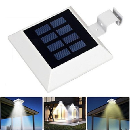 Solar utelampe - PIR bevegelsessensor - vanntett - 6 LED