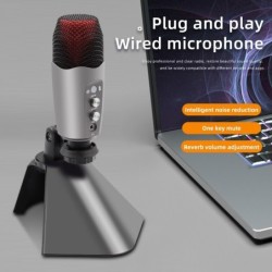 Professional condenser microphone - with headphone output - USBMicrophones