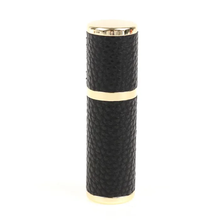 Leather perfume bottle - empty metal container - 5mlPerfumes