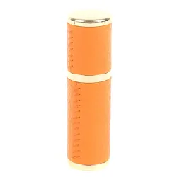 Parfymeflaske i skinn - tom metallbeholder - 5ml