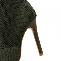 Fasjonable peep toe - høy hæl - ankelstøvletter - pumps