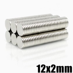 N35 - neodymmagnet - sterk rund skive - 12mm * 2mm