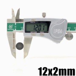 N35 - neodymmagnet - sterk rund skive - 12mm * 2mm