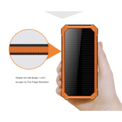 Solar power bank - battery charger - dual USB - waterproof - 20000mAhPower Banks