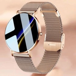 Elegant Smart Watch - ultra thin - 1.36" - AMOLED - HD display - waterproof - stainless steel mesh strapSmart-Wear