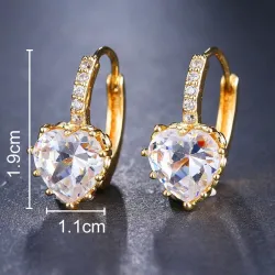Luxurious earrings with crystalsEarrings