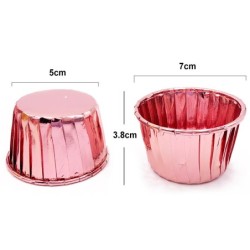 Cupcakes wrappers - baking molds - aluminum foil - 50 piecesBakeware