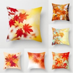 Decorative pillowcase - maple leaves print - 40 cm * 40 cmCushion covers