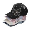 Sommerbaseballcaps - blomstrende blonder / sommerfugl