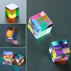 X - Cube 6-sided bright light - glass prism - optical lensOptical