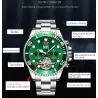 TEVISE - elegant automatic watch - stainless steel - waterproof - gold / blackWatches