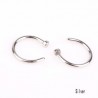 Nesebøyle ring - kroppspiercing - rustfritt stål - 2 stk