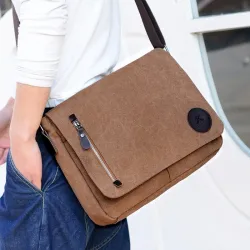 Rectangular shoulder canvas bagBags