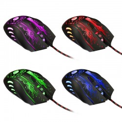 Optical wired gaming mouse - USB - LED - 3200DPIMouses