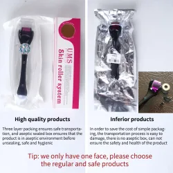 Derma roller - micro needling - titan nål - for ansikt/hals
