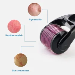 Derma roller - micro needling - titan nål - for ansikt/hals